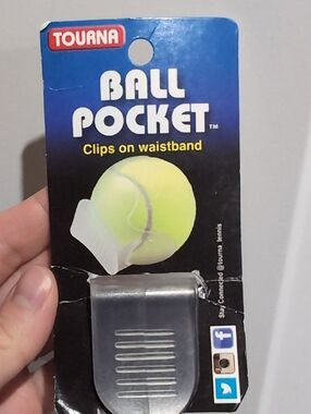 Tennis Ball Pocket Waistband Clip - Clear Plastic Clips On Pants Shorts To Hold
